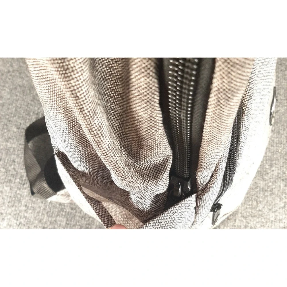 Vans Off The Wall Backpack School Bag Gray Bag Book Bag 18x12x6